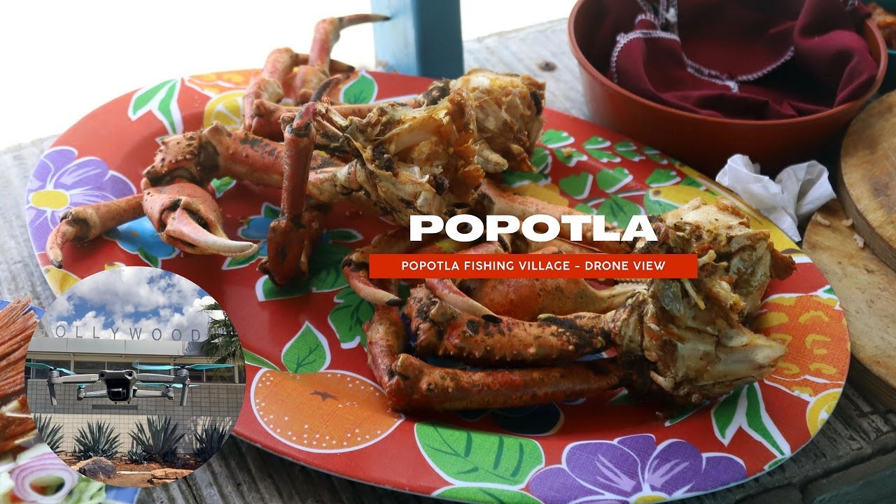 Popotla Fishing Village, Baja California - My DAY TRIP,  An aerial view - April 2022