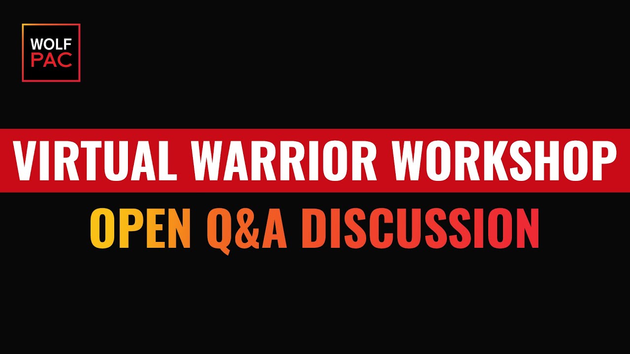 Wolf Pack Open Q & A Discussion on Corruption in Politics