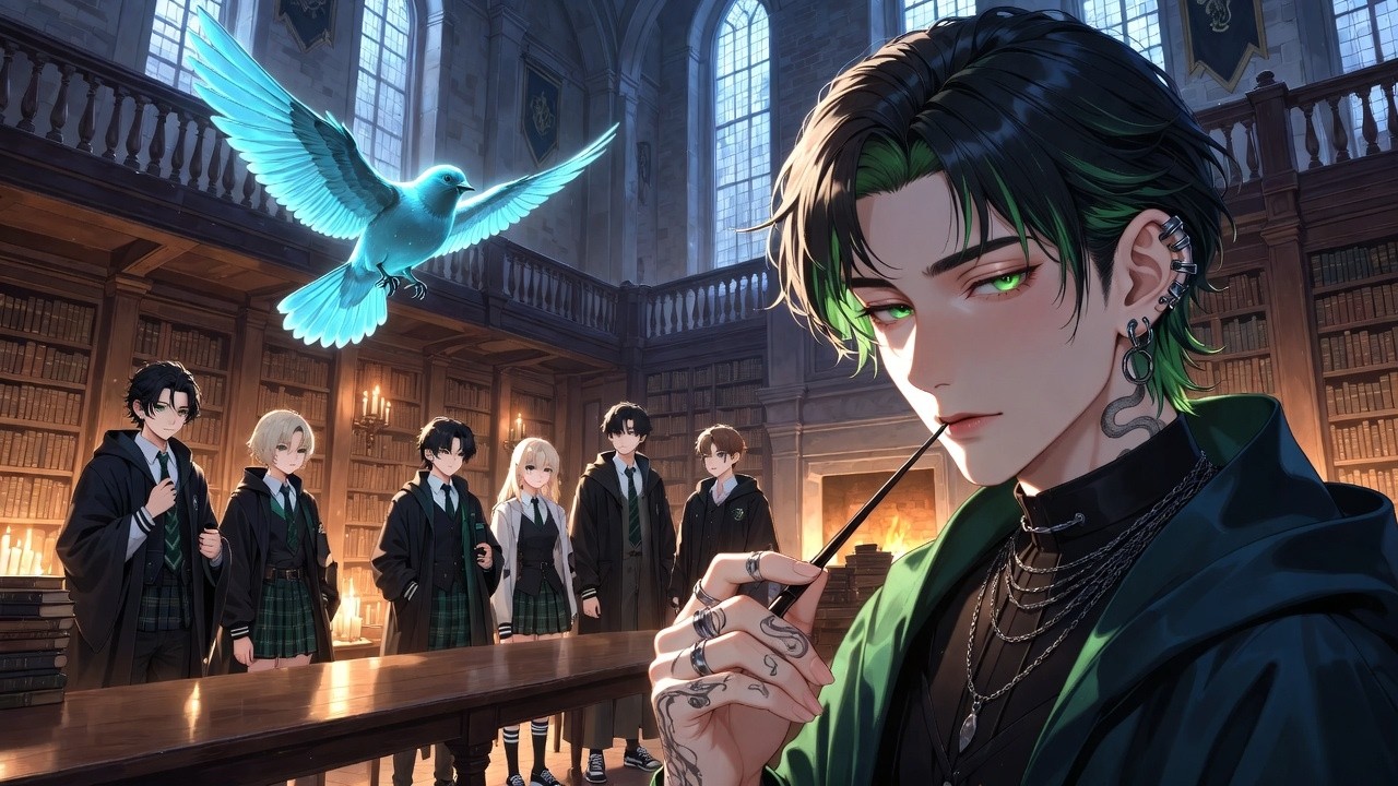 Dark Academia - Slytherin House / Robin Patronus