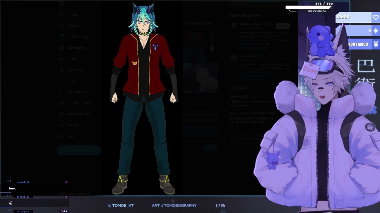 Tomoe_VT VTuber thoughts on my Avatar (OC design appreciation HAPPY PRIDE!)