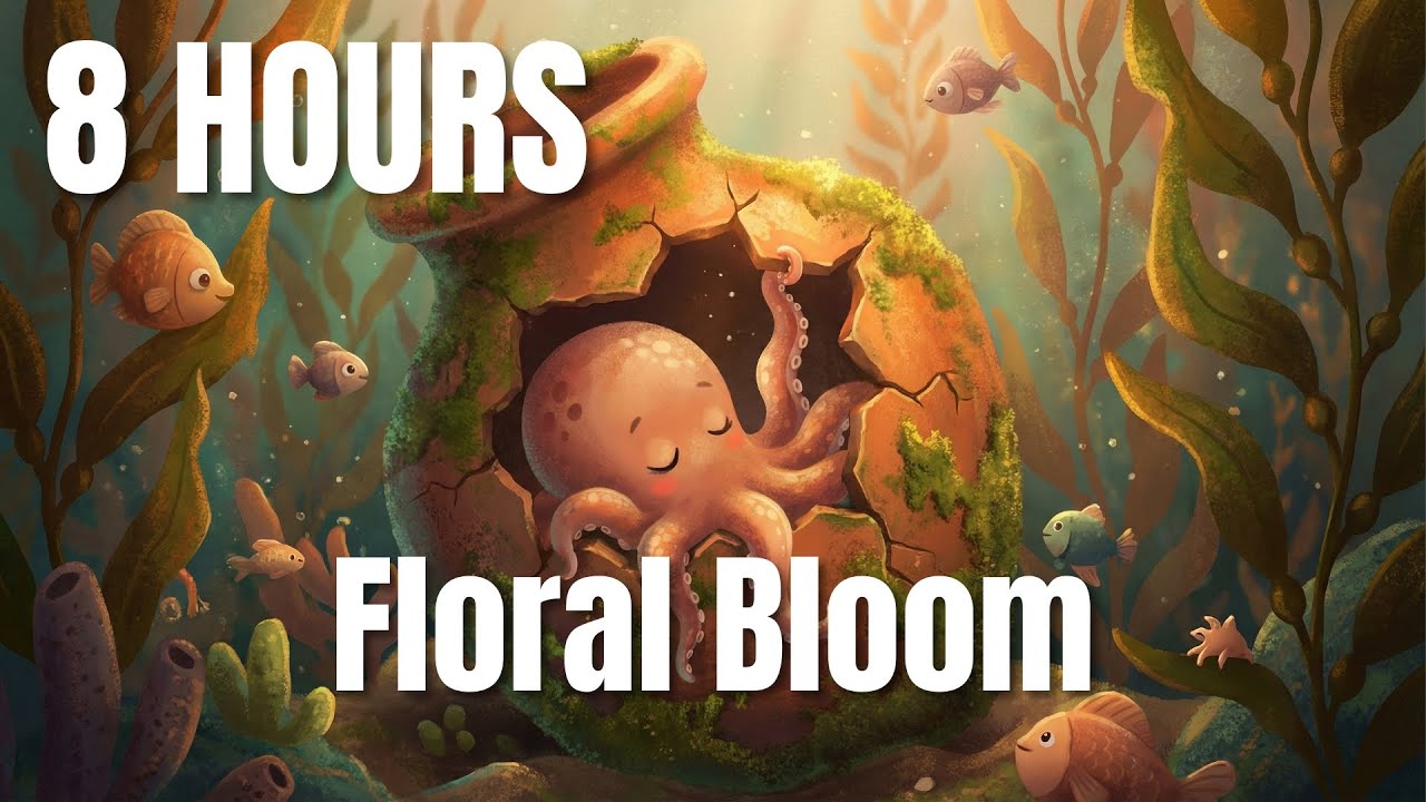 The Cozy Octopus 🐙 8 Hours Sleeping in Jar Sleep Music ♫ Safe Space Lullaby