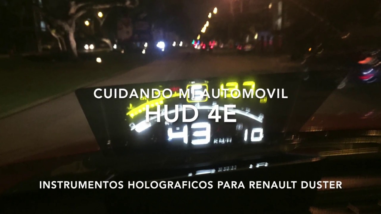 Instalacion HUD 4E OBD2 Universal en Renault Duster