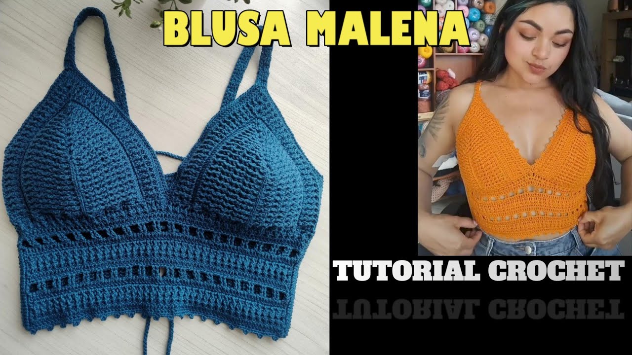 BLUSA MALENA TUTORIAL COMPLETO. #blusacrochet #crochettutorial