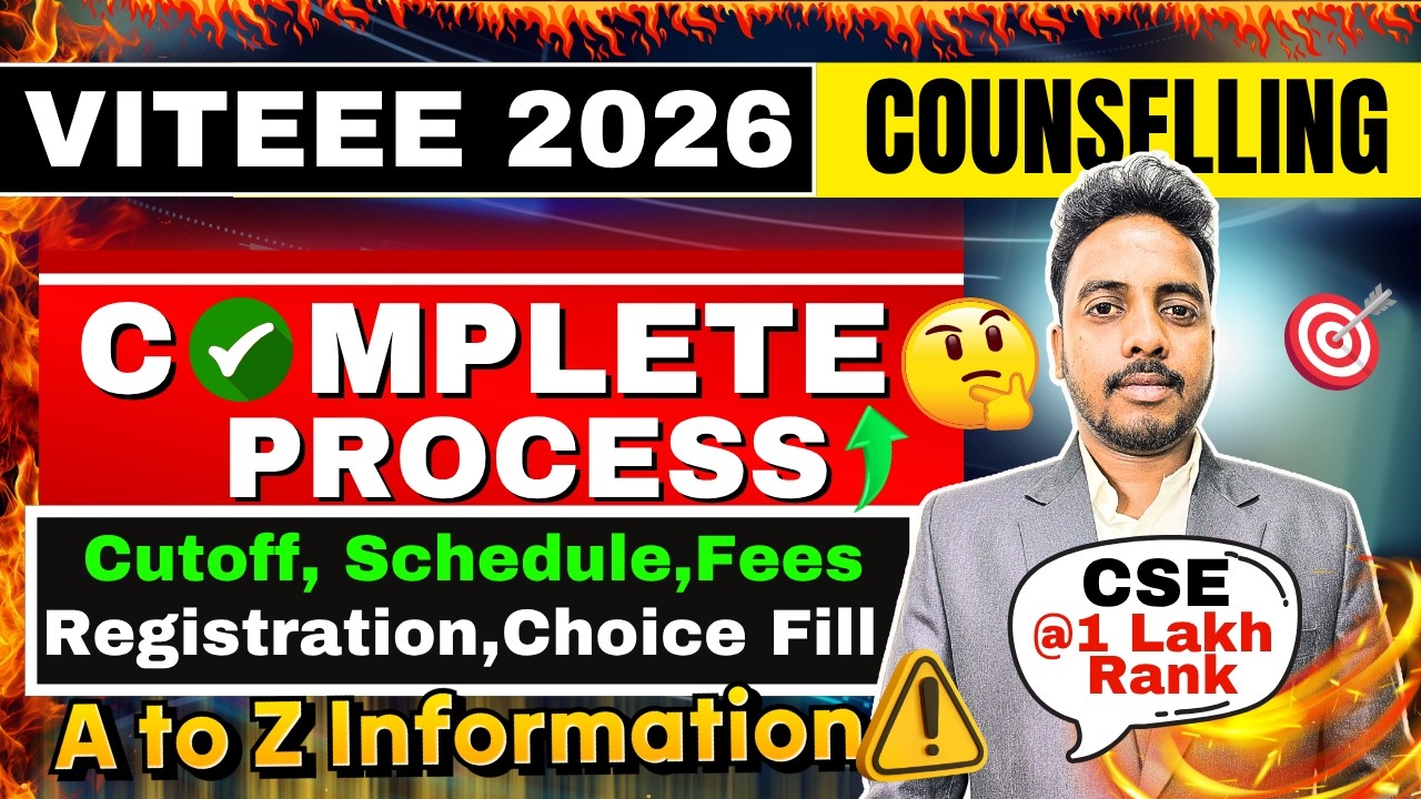 VIT Counselling Process 2026🔥  | VIT Cutoff 2026 | VIT Vellore Cutoff | VITEEE Result Date 2026 🥳
