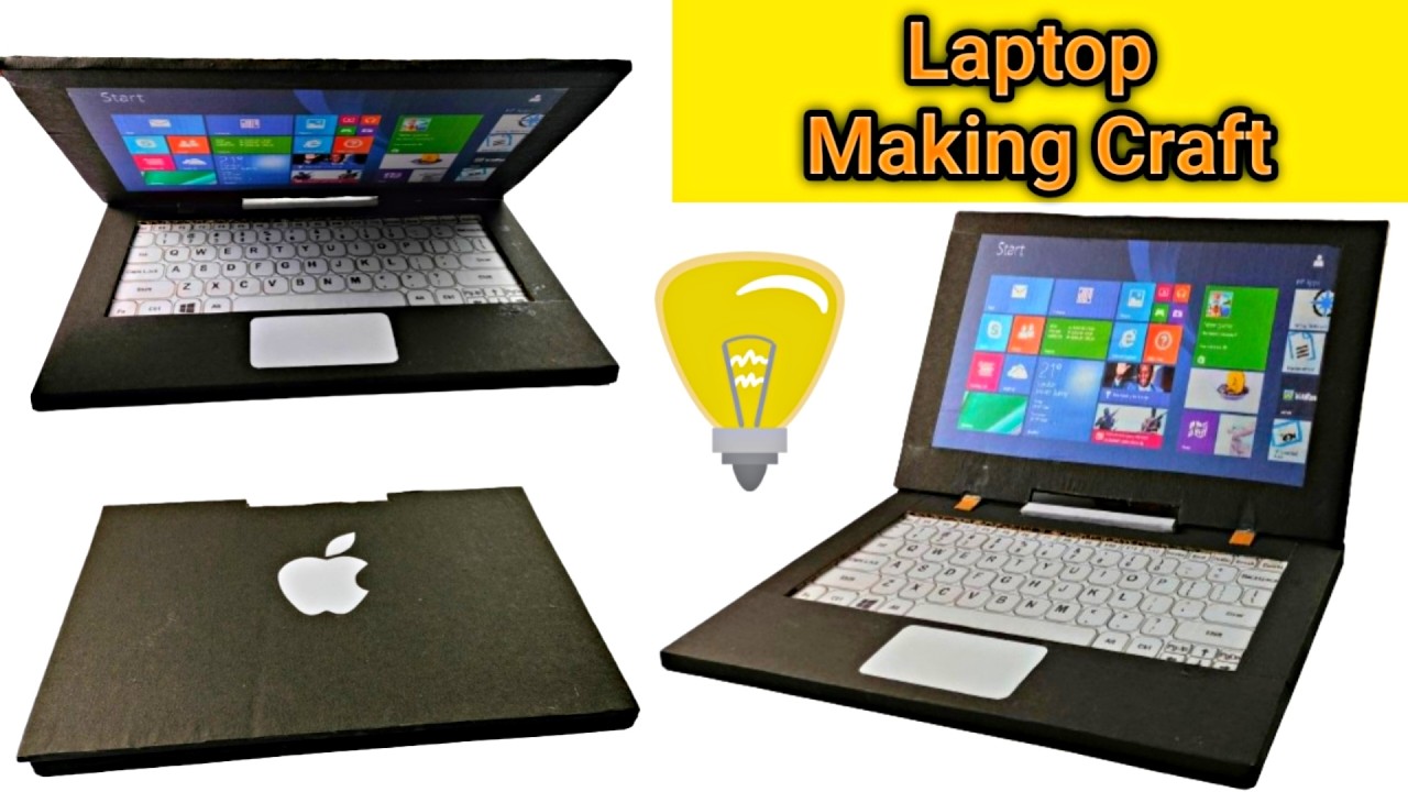 How to Make Laptop with Cardboard | DIY Laptop Model