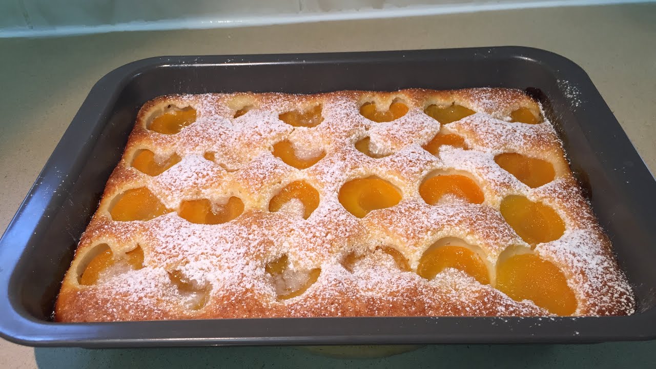 עוגת משמשים מהירה, רכה וללא הקצפה😋