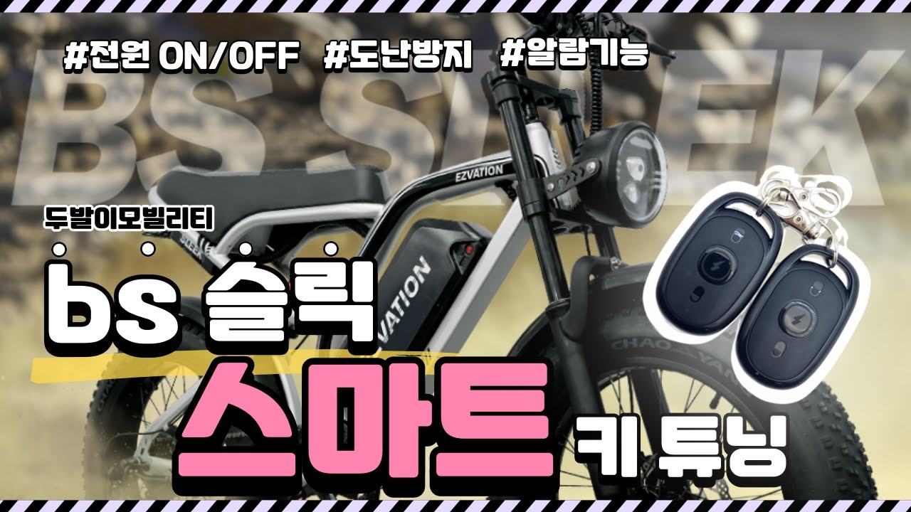 BS슬릭 도난방지 알람 스마트키 장착하기