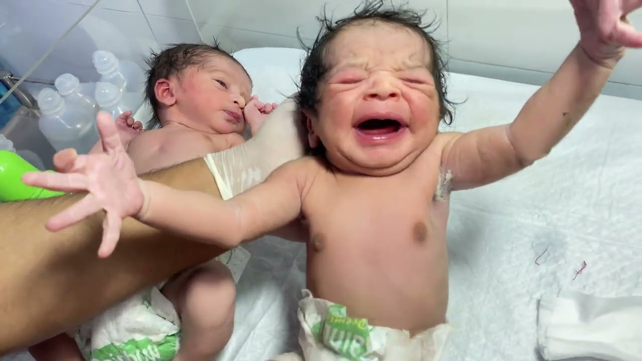 Healthy Twins’ First Bottle Feeding in NICU After Nursing  Care🍼#cute #baby #nicu #baby twins baby🤲👏