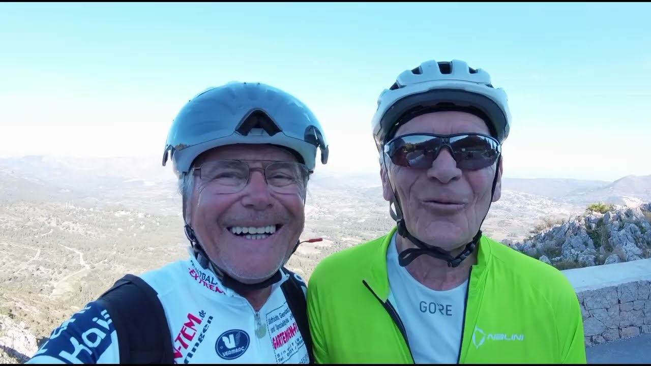 Uropa Rainer mit 80 Rennradfahren Costa Blanca.#spanien #fahrradblog #costablanca #cycling