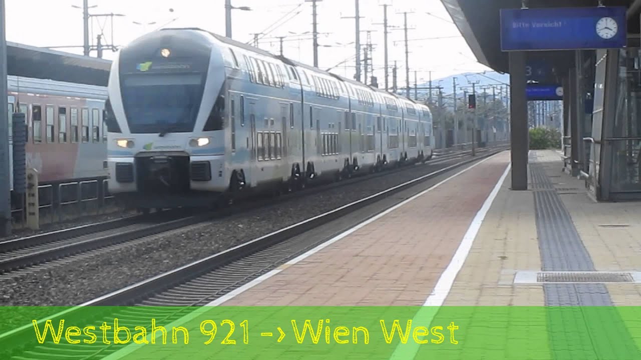 railjet, Intercity und ÖAMTC 1116 - Bahnhof Pöchlarn TrainView 14.8