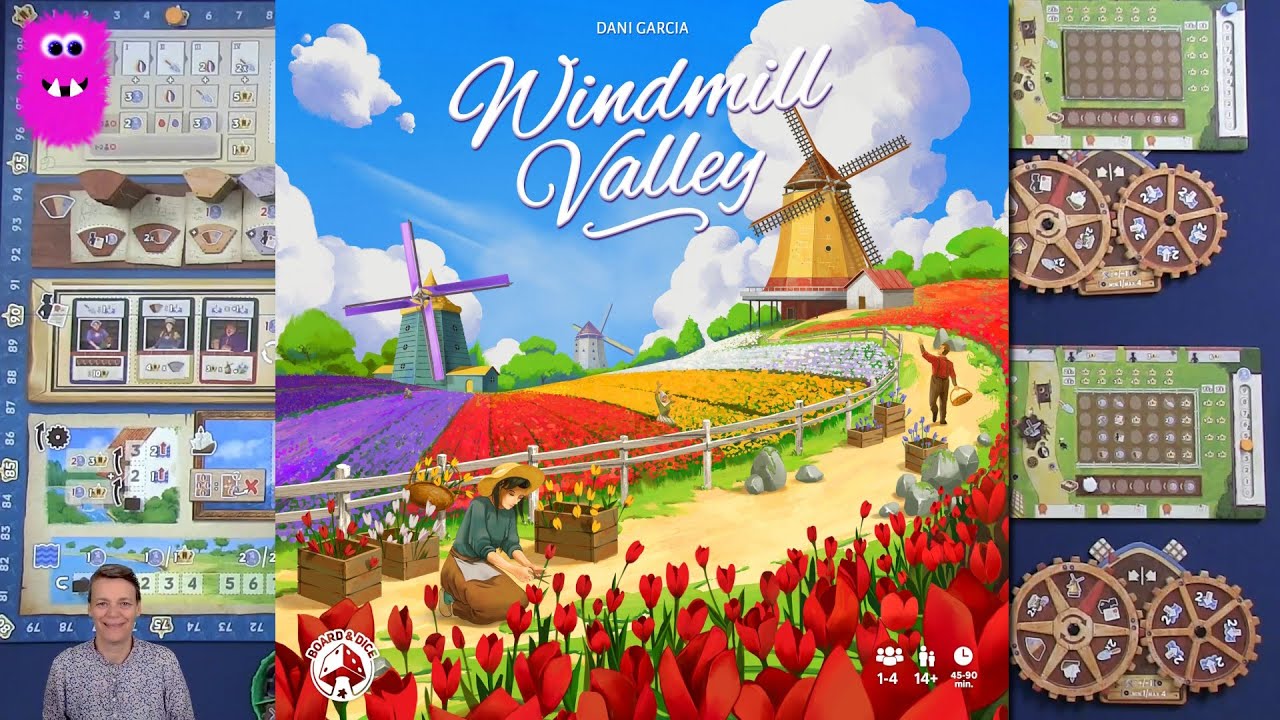 Windmill Valley, Solo Playthrough - with rules explanation