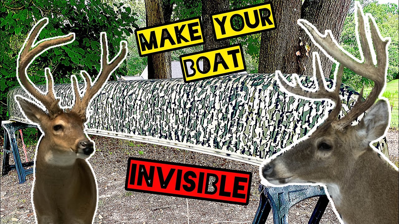 HOW TO-The BADDEST Hunting Boat Camo Paint Job UNDER $100    #DIY