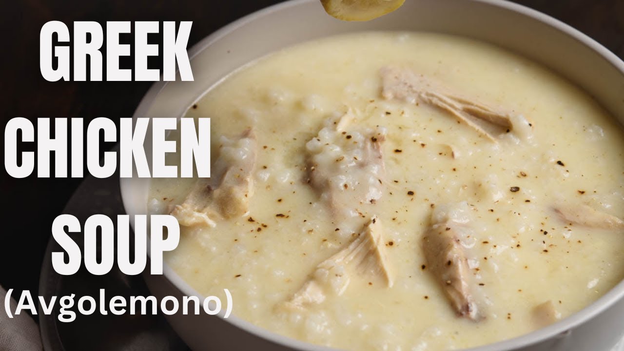 Greek Egg Lemon Chicken Soup (Avgolemono)