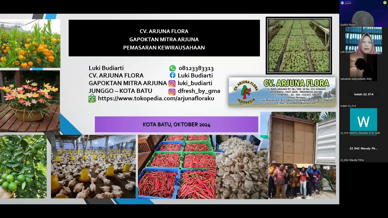 Kuliah Praktisi - Ir. Luki Owner CV Arjuna Flora MK. Kewirausahaan #3