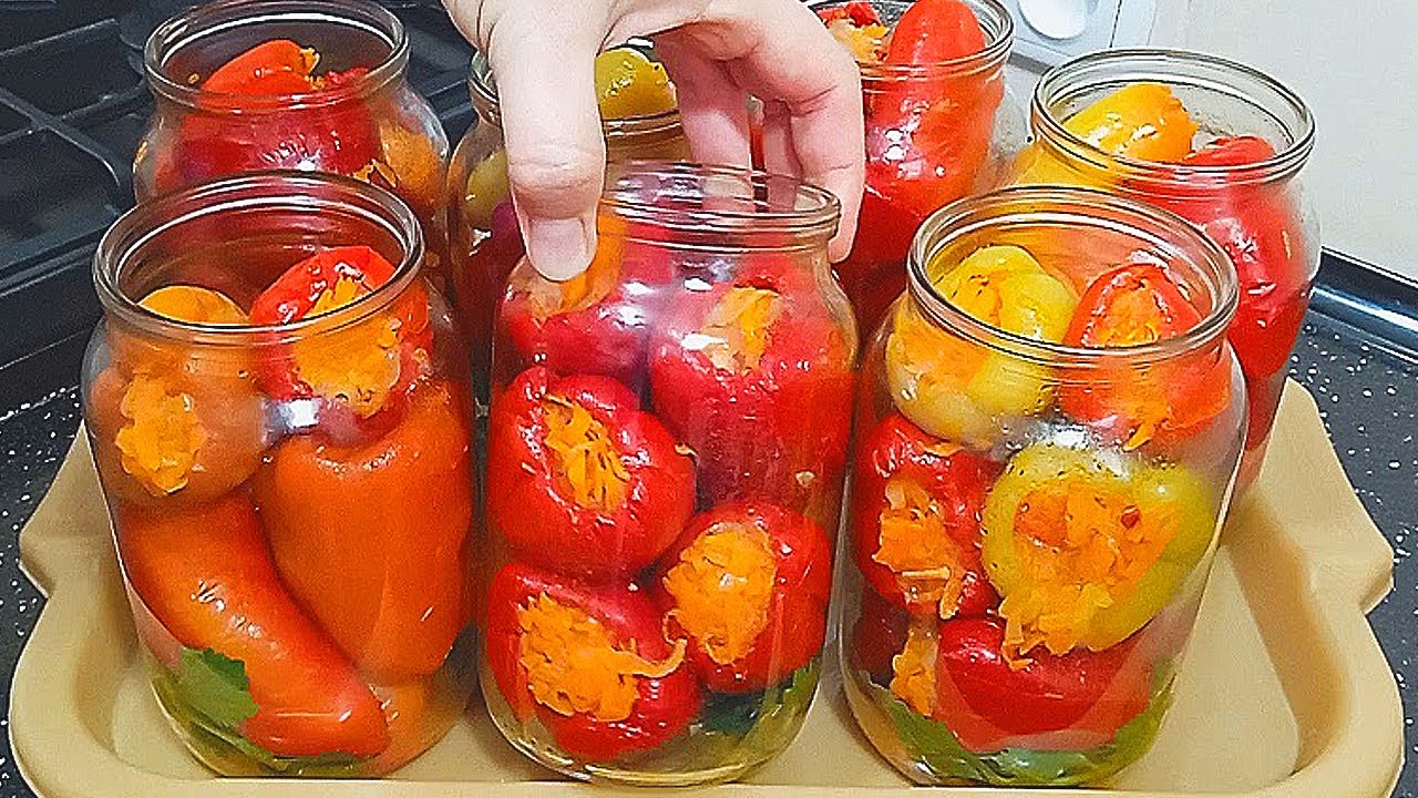 Деликатес из простых овощей! За ним гонялись все хозяйки в СССР! Перец фаршированный овощами.