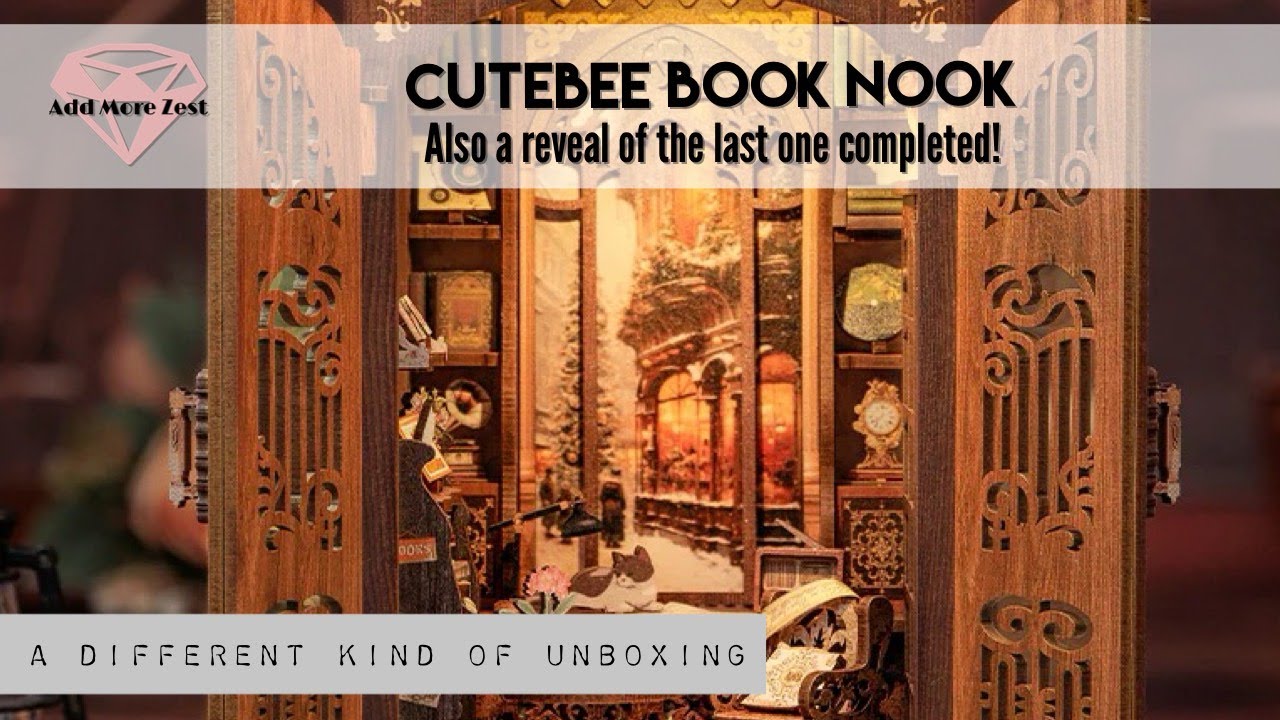 Book Nook Reveal & Unboxing | CUTEBEE Bookshop Memories