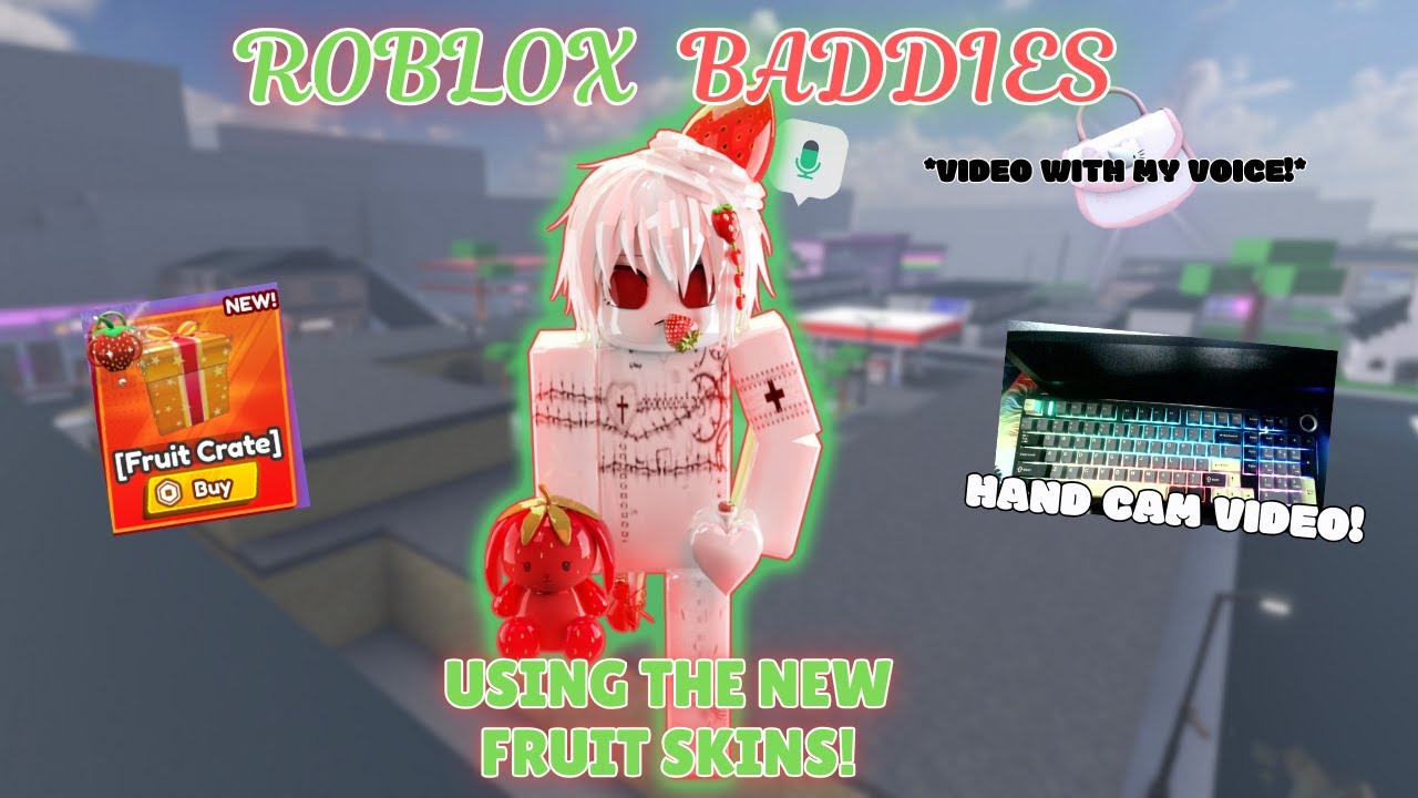 ROBLOX BADDIES ✰ USING THE NEW FRUIT SKINS (HAND CAM!) 🍓 (PART 1)