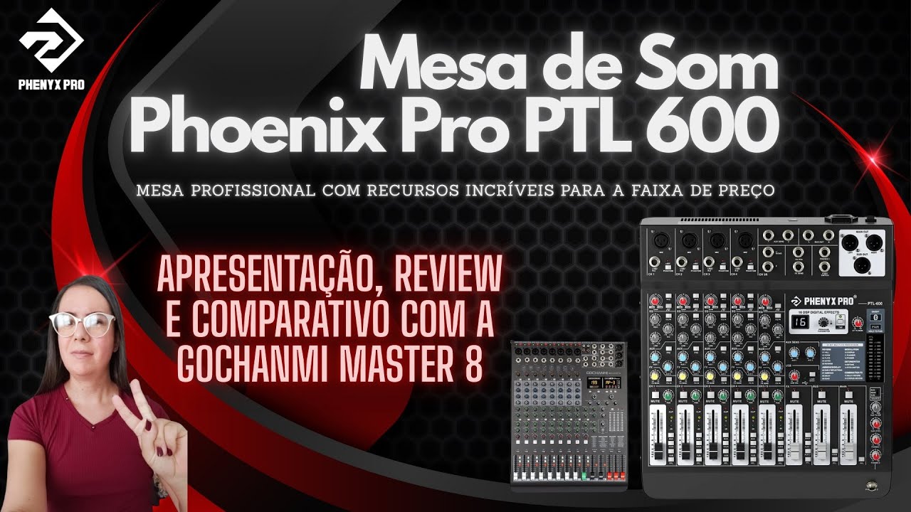 PHOENIX PRO PTL 600 - MESA DE SOM INSPIRADA NA SSL BIG SIX - APRESENTAÇÃO E TESTES