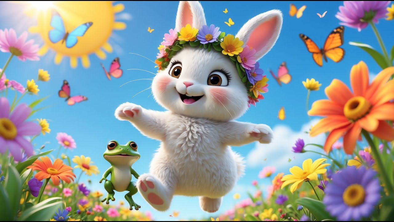 Bunny Boogie Song | Toddler Spring Animal Dance | Fun 3D Animation for Kids