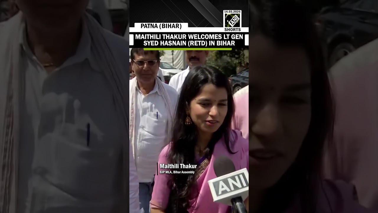 Maithili Thakur welcomes Bihar&rsquo;s newly appointed Governor Lt Gen Syed Hasnain (Retd) in Bihar