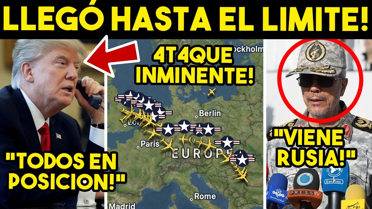 DE ULTIMA HORA! 4T4QUE INMINENTE DE EU, IRAN CIERRA ESPACIO AEREO. ISRAEL ATORA A TRUMP. HOY
