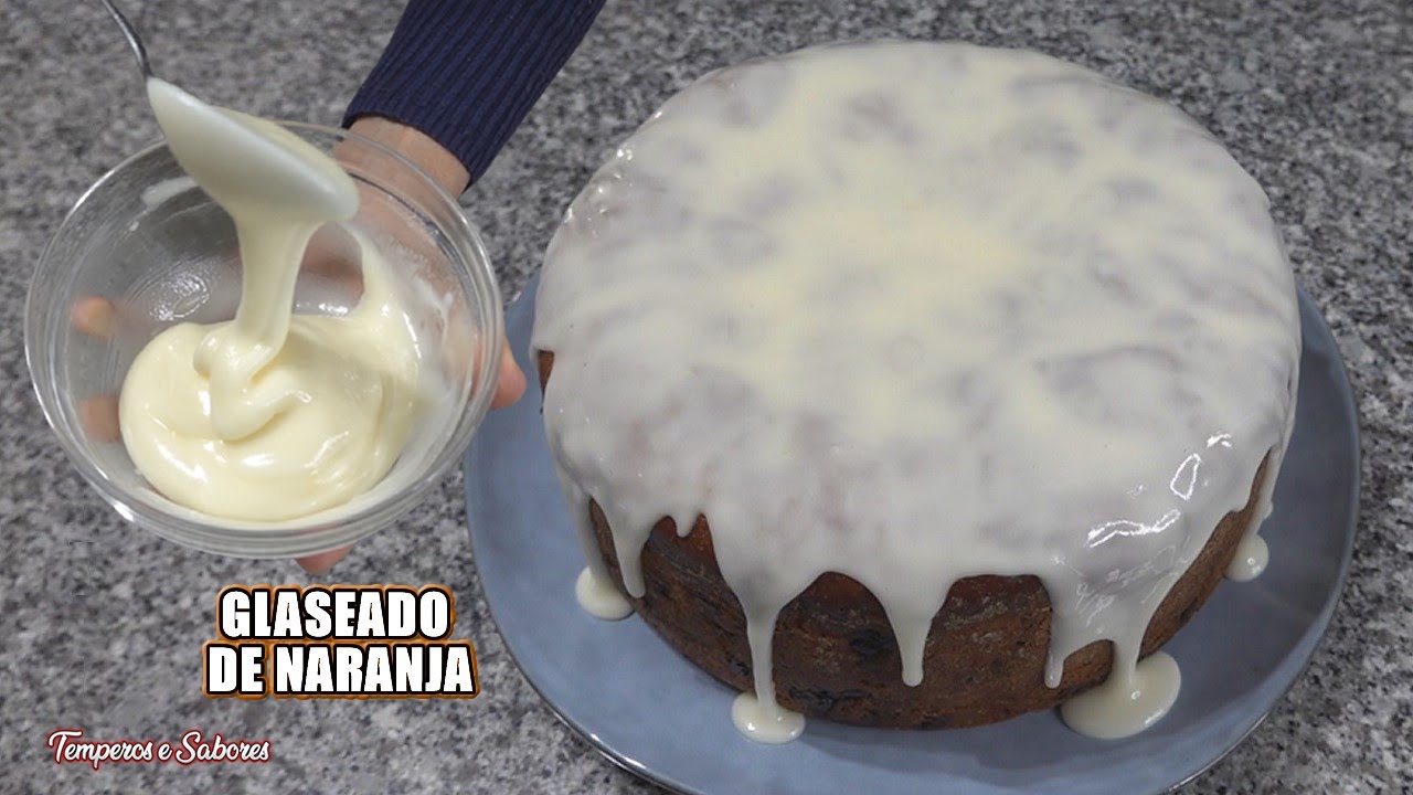 GLASEADO DE NARANJA PARA DECORAR POSTRES MUY F&Aacute;CIL