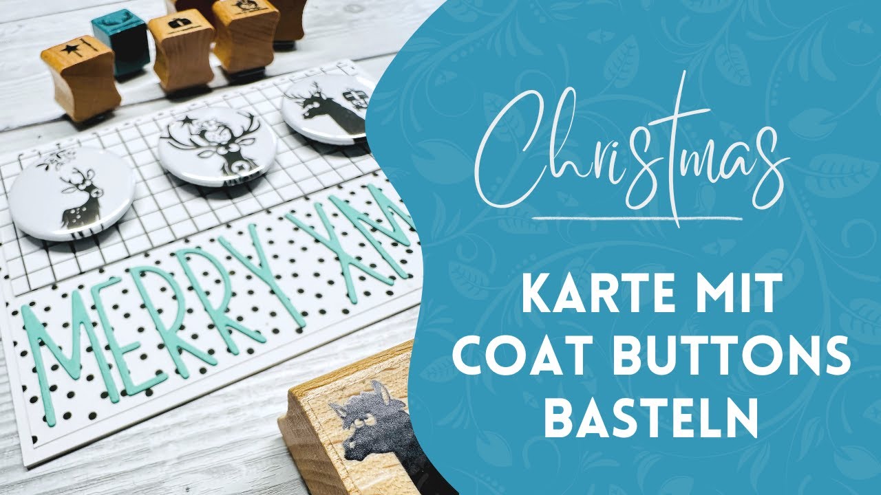 Weihnachtskarte mit Button 🎄🔘 – Cats on Appletrees trifft We R Buttonpresse!