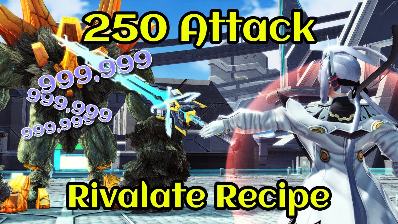 PSO2 250 Attack Recipe For Rivalate Weapons!