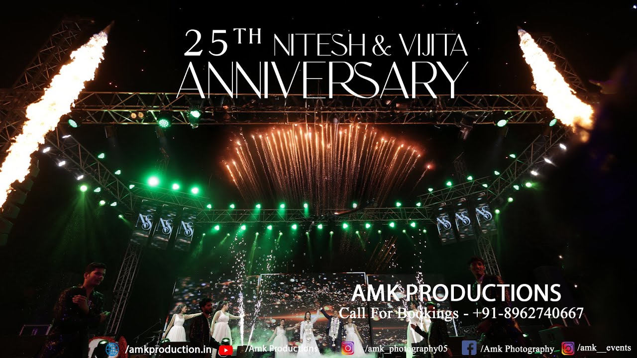 Grand 25th Anniversary 4K | Nitesh & Vijita | Amk Productions