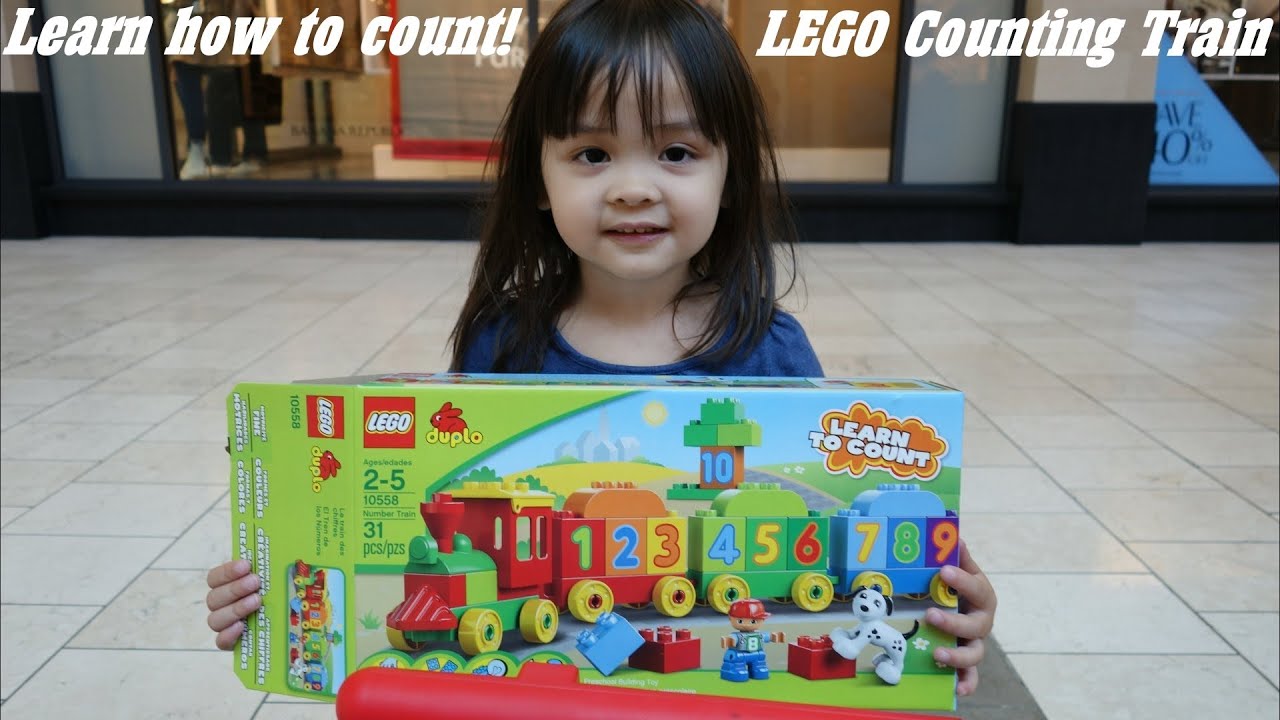 Unboxing LEGO Learn to Count Train w/ Hulyan & Maya