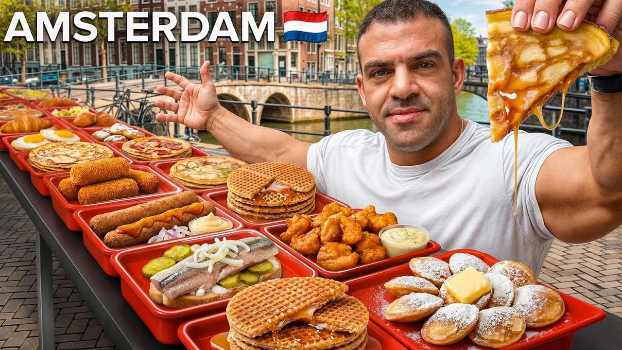 Δοκιμάσαμε τα ΠΙΟ VIRAL φαγητά στο Amsterdam //Food Tour με τον Icaro