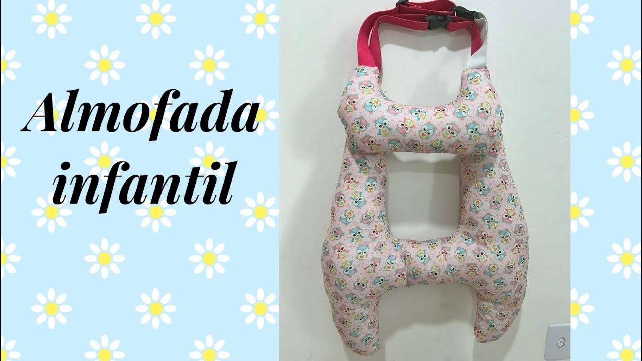 Almofada infantil para carro mais pedida do ano  o link do molde está abaixo  do vídeo