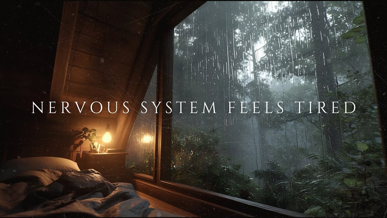 Settle an Overstimulated Nervous System | Rain Sounds + Brown Noise