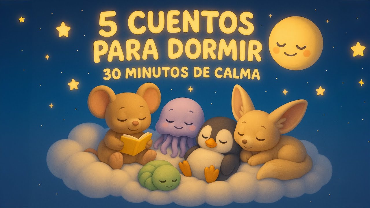 5 Cuentos para Dormir - 30 Minutos de Calma y Magia ✨