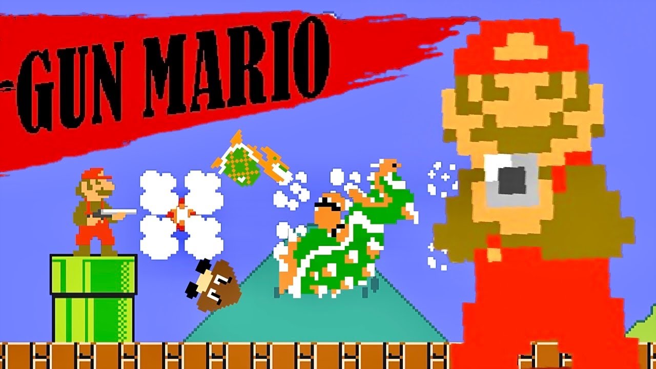 MARIO with a SHOTGUN?! - Super Mario Bros. Remastered [Super Gun Mario]
