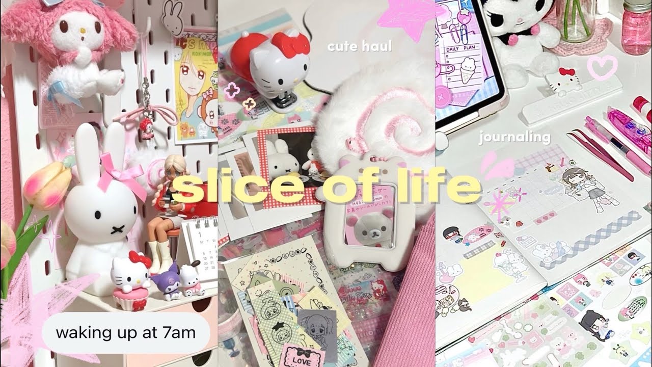 𝐬𝐥𝐢𝐜𝐞 𝐨𝐟 𝐥𝐢𝐟𝐞 ⋆𖦹˚₊ ⭐️ waking up at 7am, vday celebration, cute things & haul