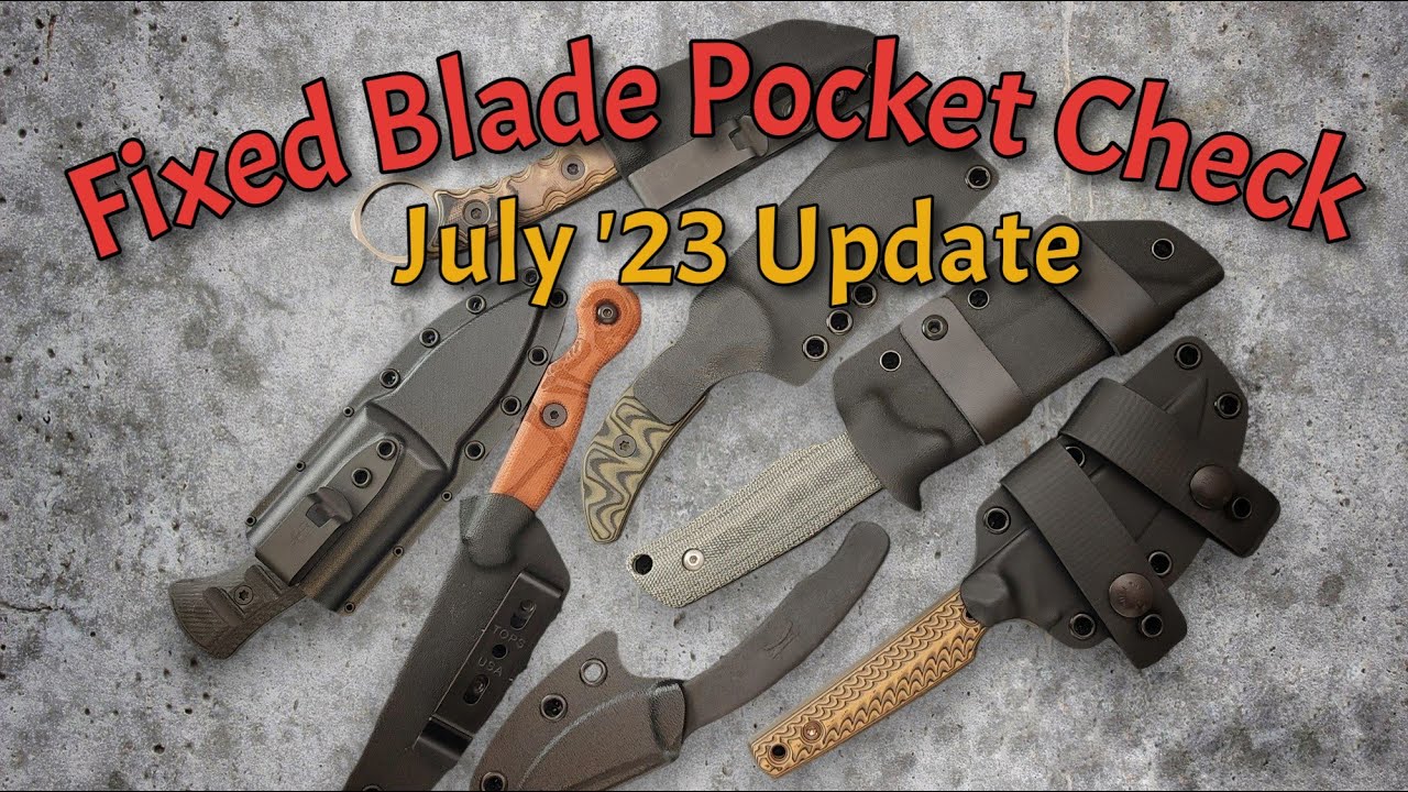 Fixed Blade Pocket Check!  New Batch for July '23!