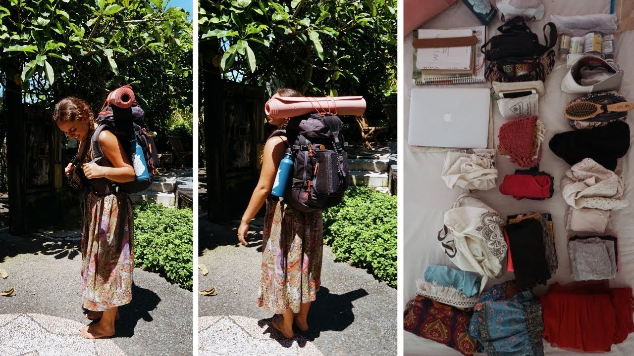 Qué llevo en mi Mochila Minimalista para viajar/vivir en Asia | India Bali Tailandia 🌏✈️