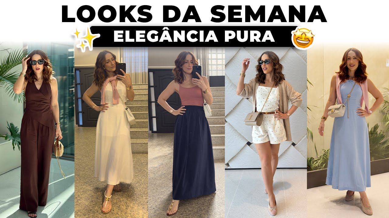 LOOKS DA SEMANA COM UMA NOVIDADE LINDAAAA