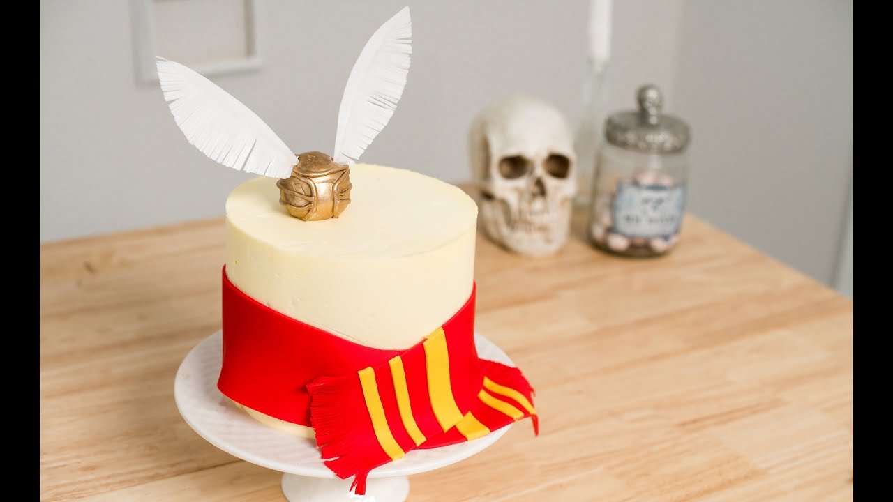 Harry Potter Golden Snitch Cake! | Making Every Genre Delicious