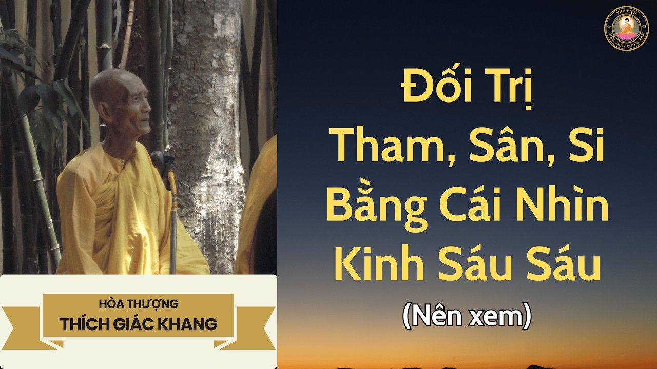 Đối Trị Tham, Sân, Si Bằng Cái Nhìn Kinh Sáu Sáu | Sư Giác Khang