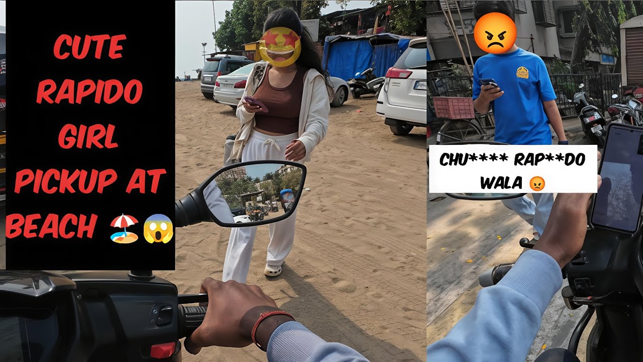 Cute rapiedo girl ne 🏖️ pe bulaya 😍 pickup ke liye | Rapiedo driver ne bich me chod diya 😰😡