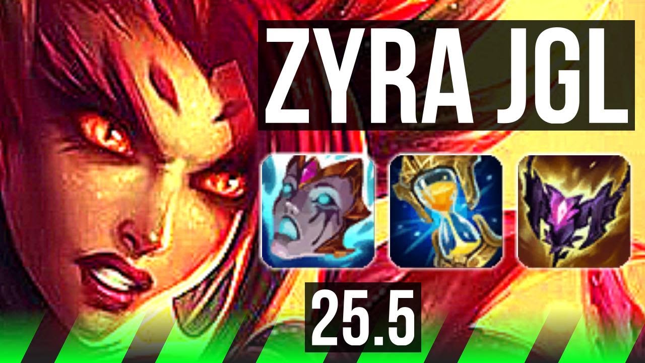 ZYRA vs DARIUS (JGL) | 8/0/11, Legendary | KR Master | 25.5