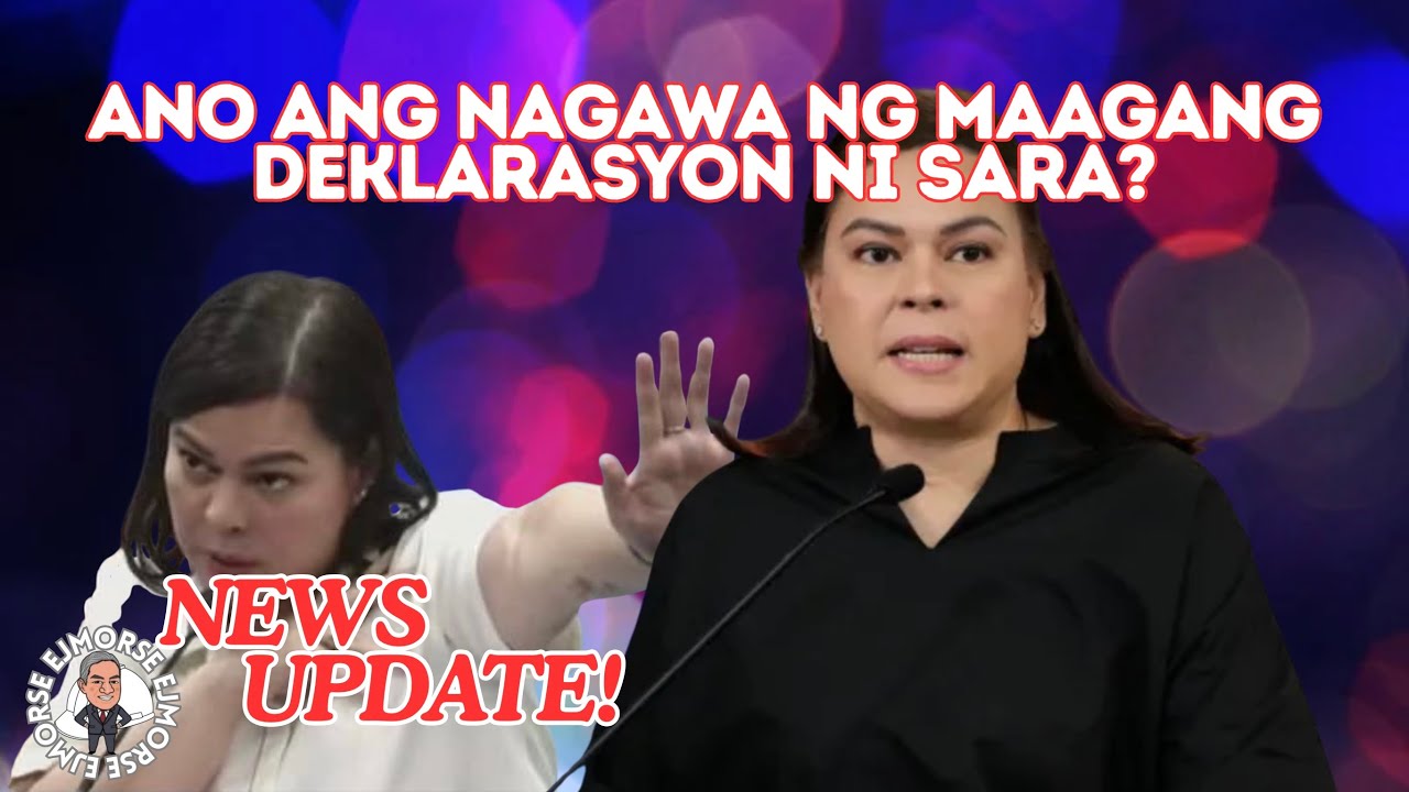 PAG DEDEKLARA NG CANDIDACY NI SARA, ANO ANG HALAGA NUN?! @EJMorse