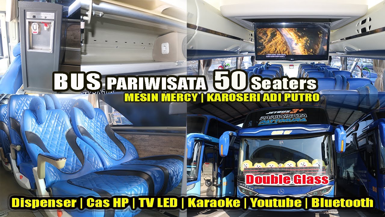 Bus Mercy 50 Seaters (Tempat Duduk) | Bus Pariwisata Untuk Rental Perjalanan dan Wisata