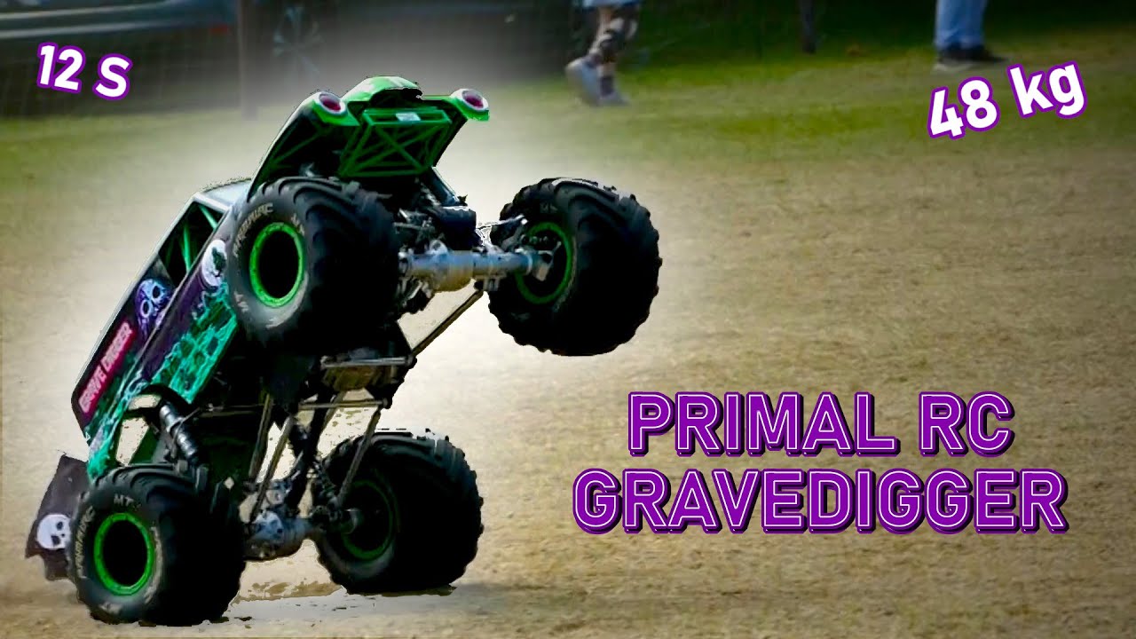 Primal Rc Grave Digger Monstertruck Brushless - Biggest RC Car in the WORLD