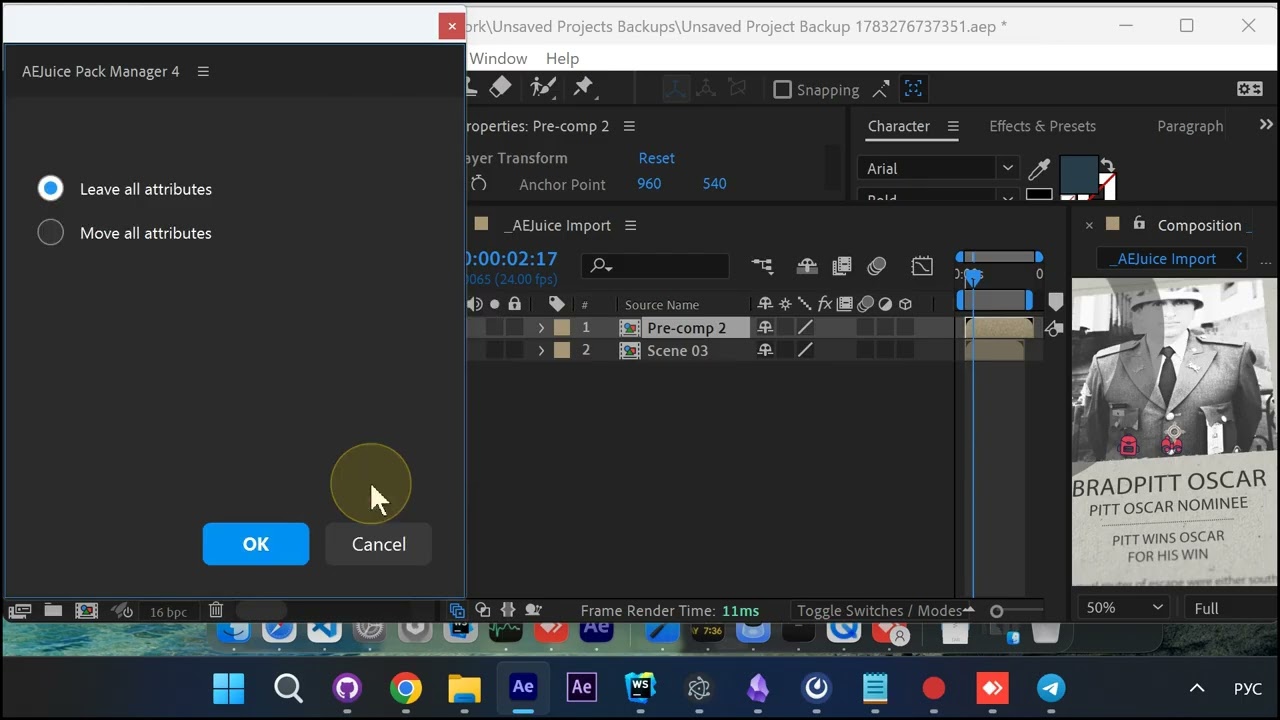How to Unprecomp in After Effects (Free in Pack Manager)