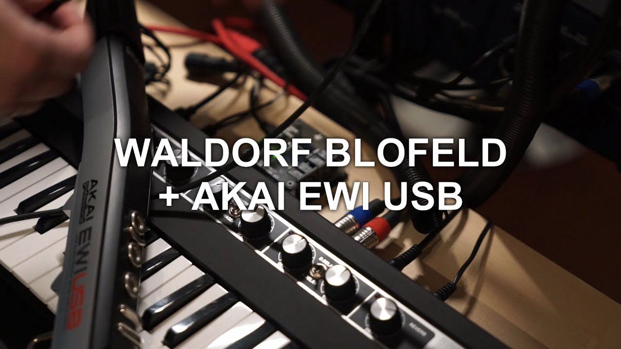 Waldorf Blofeld Keyboard + Akai EWI USB Breath Controller Demo II