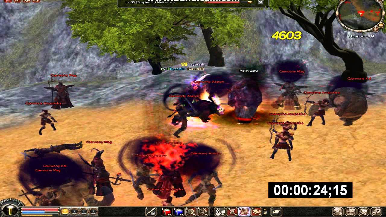 Metin2 PL DariuszIII vs Metin Żaru 95lv Bez IS dla Ciekawych