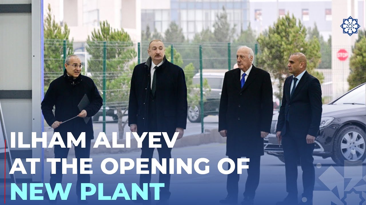 President Ilham Aliyev attended opening of mirror sheet production plant in Sumgayit Industrial Park